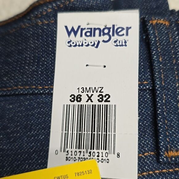 607 NWT Wrangler Cowboy Cut Original Fit Jean Size 36×32 - Picture 7 of 8